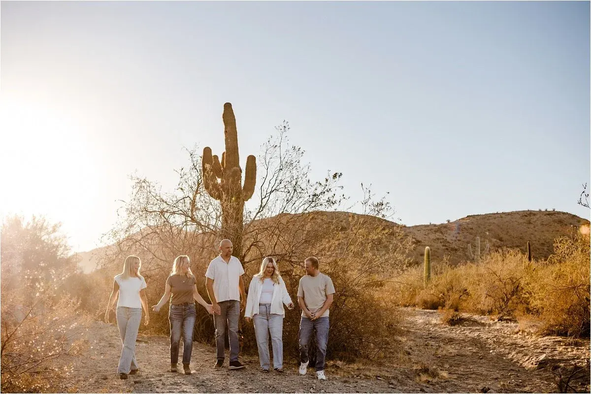 A Desert Sunset Family Session at South Mountain: Keep doing family photos, even when your kids are Grown