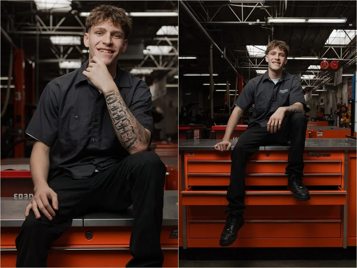 Custom Senior Photos in Phoenix That Go Beyond the Ordinary | Teagan’s Automotive-Inspired Session