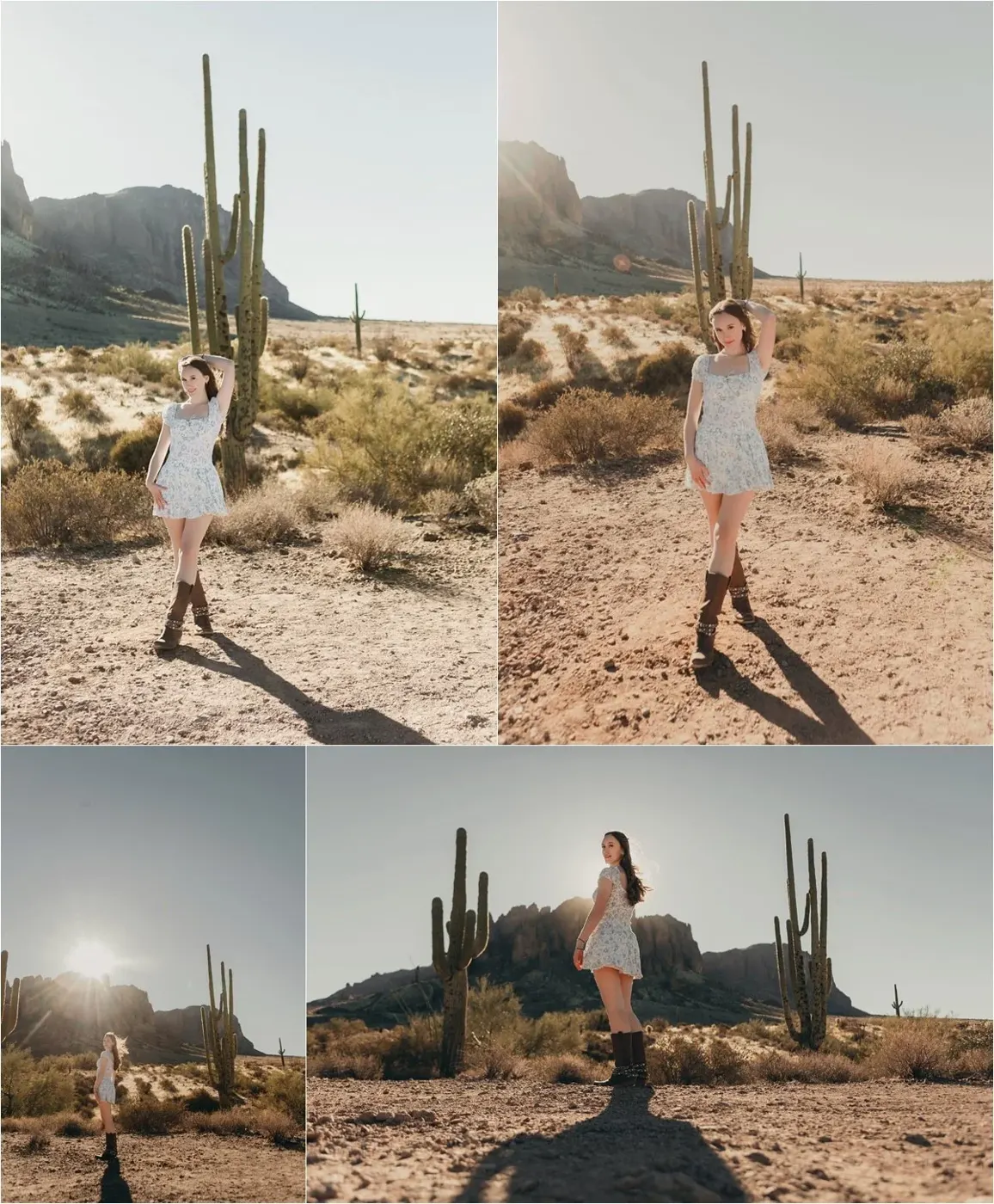 Sunrise Senior Photos at Lost Dutchman State Park