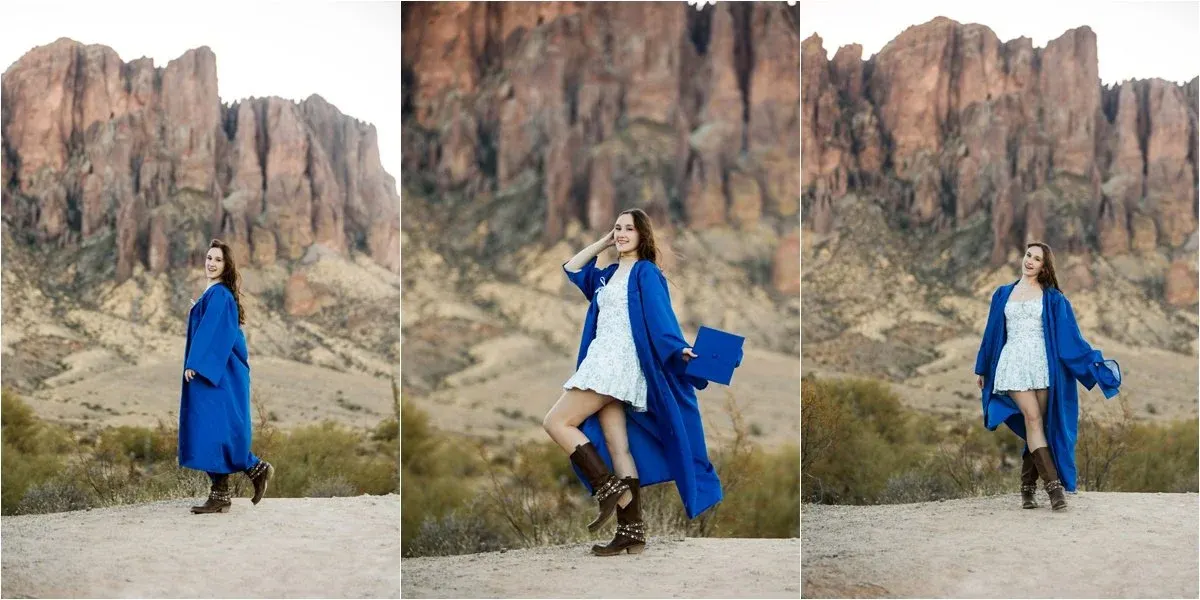 Sunrise Senior Photos at Lost Dutchman State Park