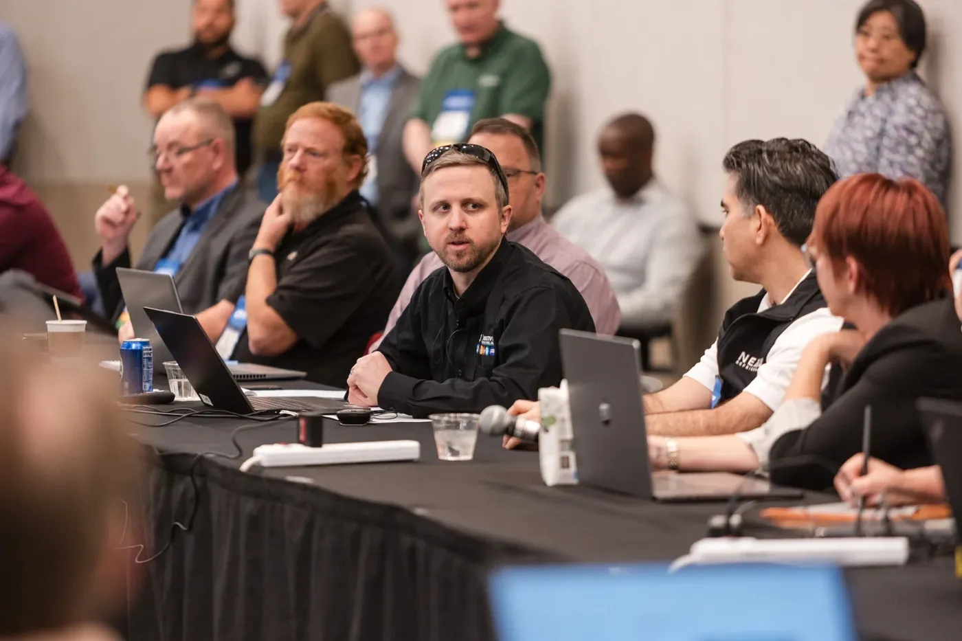 Attendees in a breakout session